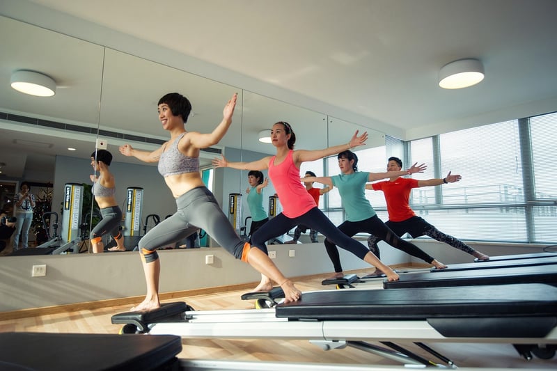 Pilates woman fitness